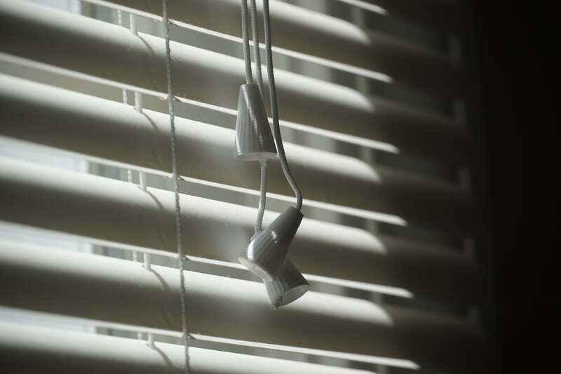 12 pack of white plastic Tassels (Drawstring/Blinds end caps)